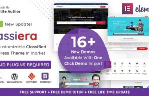 Classiera – Classified Ads WordPress Theme Classiera Premium classified ads WordPress theme