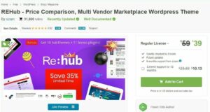 Rehub 18.9.9 – Price Comparison, Multi Vendor Marketplace WordPress Theme Free Download Rehub 18.9.9 Nulled – Price Comparison, Multi Vendor Marketplace WordPress Theme Free Download