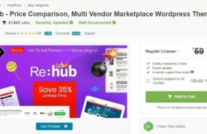 Rehub 18.9.9 – Price Comparison, Multi Vendor Marketplace WordPress Theme Free Download Rehub 18.9.9 Nulled – Price Comparison, Multi Vendor Marketplace WordPress Theme Free Download