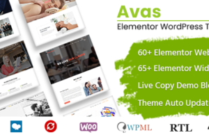 Avas 6.3.28 – Elementor WordPress Theme Free Download