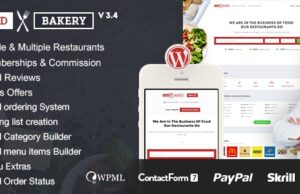 FoodBakery 3.6 Delivery Restaurant Directory WordPress Theme Free Download