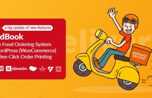 FoodBook 4.3.3 – Online Food Ordering & Delivery System for WordPress with One-Click Order Printing Free Download