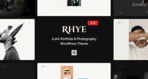 Rhye 3.2.3 – AJAX Portfolio WordPress Theme Free Download
