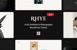 Rhye 3.2.3 – AJAX Portfolio WordPress Theme Free Download