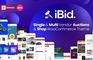 iBid 3.8.0 – Multi Vendor Auctions WooCommerce Theme Free download