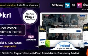Nokri 1.5.4 – Job Board WordPress Theme Free Download