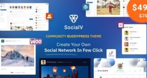 SocialV 2.0.1 – Social Network and Community BuddyPress Theme Free Download