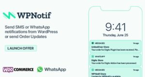 WPNotif 2.9.0.1 – WordPress SMS & WhatsApp Message Notifications Free Download
