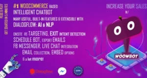 ChatBot for WooCommerce 13.6.8 – Retargeting, Exit Intent, Abandoned Cart, Facebook Live Chat – WoowBot Free Download