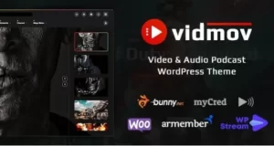 VidMov 1.9.4– Video WordPress Theme Free Download