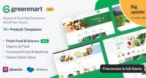 GreenMart 4.1.5 – Organic & Food WooCommerce WordPress Theme Free Download