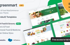 GreenMart 4.1.5 – Organic & Food WooCommerce WordPress Theme Free Download