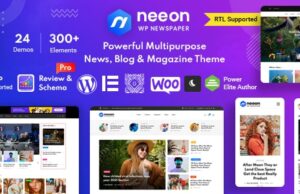 Neeon 2.9.4 – WordPress News Magazine Theme Plugin Free Download