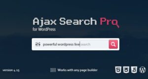 Ajax Search Pro 4.26.2 – Live WordPress Search & Filter Plugin Free Download