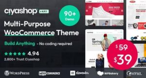 CiyaShop 4.15.0 + Apps – Multipurpose WooCommerce Theme Free Download