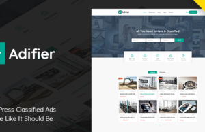 Adifier 3.9.3 – Classified Ads WordPress Theme Free Download