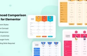 Advanced Comparison Table for Elementor 1.0 Plugin Free Download