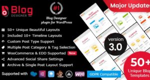 Blog Designer PRO for WordPress 3.4.6 Plugin Free Download