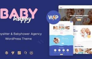 Happy Baby 1.2.7 – Nanny & Babysitting Services Children WordPress Theme Free Download