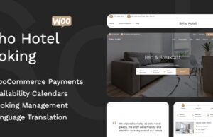 Soho Hotel Booking Calendar For WordPress 4.2.3 Theme Free Download