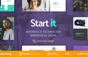 Start It 1.1.6 – Technology & Startup WordPress Theme Free Download