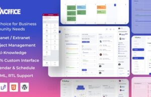 Woffice 5.3.2 – Intranet, Extranet & Project Management WordPress Theme Free Download