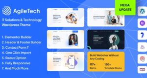 Agiletech 1.0.2 – IT Solutions Service Technology Saas Software Startup WordPress Theme Free Download