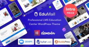 EduMall 3.7.0 – Professional LMS Education Center WordPress Theme Free Download