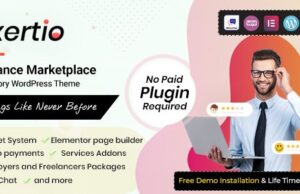 Exertio 1.2.7 – Freelance Marketplace WordPress Theme Free Download
