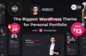 InBio 2.5.1 – Personal Portfolio / Resume Theme Free Download