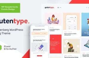 Gutentype 2.1.7.1 – 100% Gutenberg WordPress Theme for Modern Blog + Elementor Free Download gutentype-2-1-6-nulled-100-gutenberg-wordpress-theme (1)