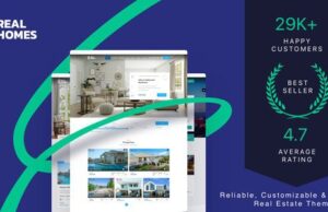 RealHomes 4.3.1 – Estate Sale and Rental WordPress Theme Free Download